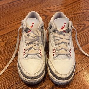 Jordan White and Red Sneakers